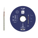 CC 96D – Cabo coaxial cobre LSZH RG6 Ø6.8mm 85dB/ClasseA - rolo 100m - branco