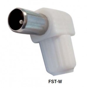 FST-W  Ficha IEC Macho Curvo