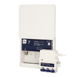 KIT AM 361 - Amplificador de mastro 1 Entrada UHF com filtro LTE + Fonte 