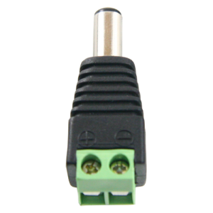 CON280- Conector DC fêmea com saída +/- de 2 terminais