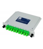 SCF 8 - Splitter fibra óptica modular (cassette) 1x8 conectorizado SC/APC
