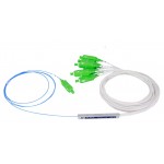 SP FO 8 - Splitter PLC fibra óptica 1x8 com conectores SC/APC SP FO 8 - Splitter PLC fibra óptica 1x8 com conectores SC/APC
