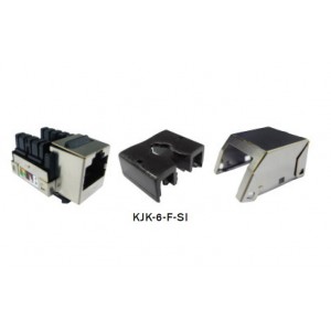 KJK-6-F-SI  KeyStone RJ45 Cat6, LSA, UTP blindado snap-in 90º