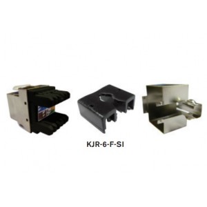 KJR-6-F-SI  KeyStone RJ45 Cat6, LSA, UTP blindado snap-in 180º