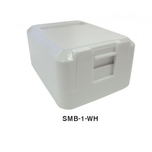 SMB-1-WH  Caixa para keystone c/ 1 porta