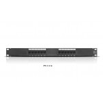 PPC-6-U-12 Painel 19” Keystone CAT 6 com 12 portas RJ45